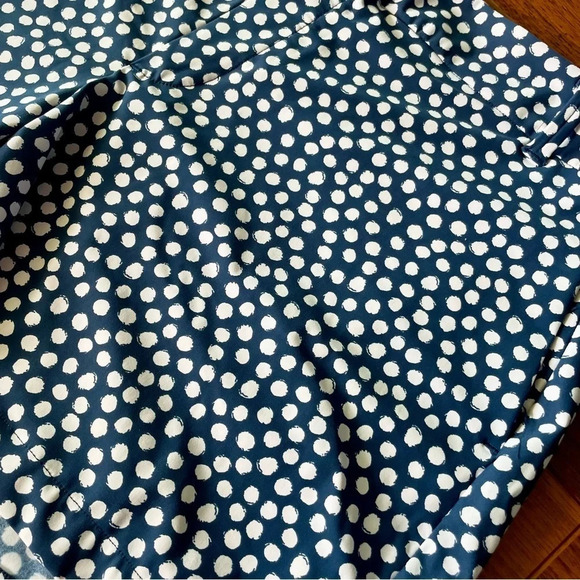 Spanx Navy Painted Polka Dot Sunshine 6" Shorts size extra large - Picture 3 of 12
